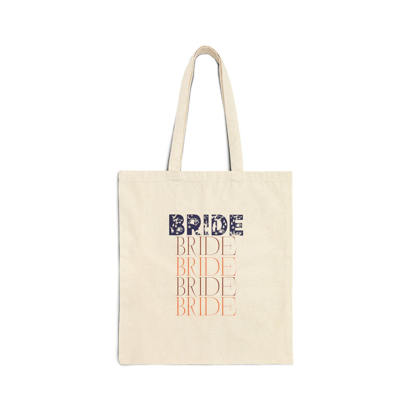 BRIDE BRIDE BRIDE Tote bag Cute Tote Bag with Mountains Bride Trees