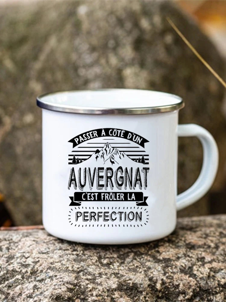 Adventure Forest Mountain Print Coffee Water Cup Camping Mugs Handle Drinkwa