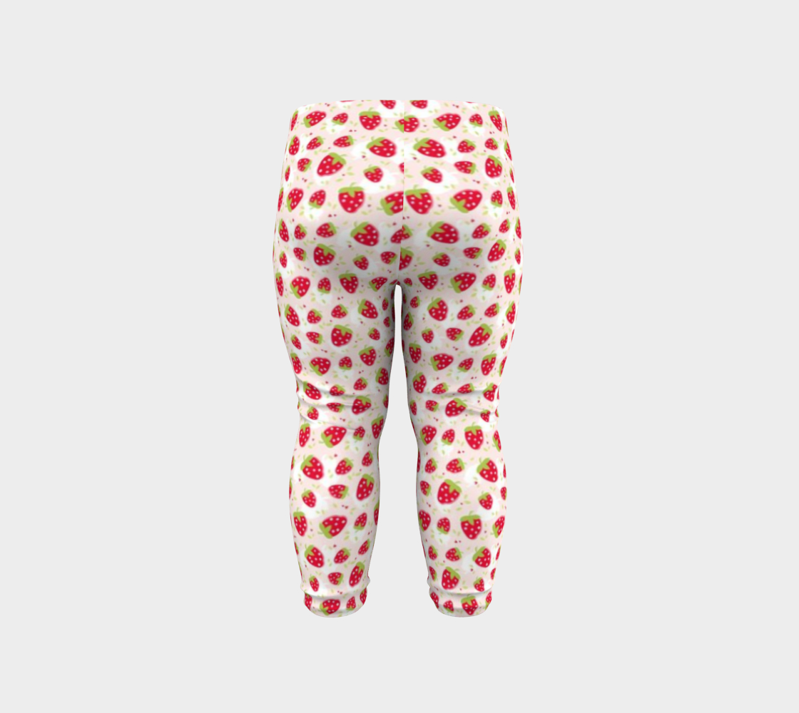 Strawberry Shortcake. Strawberry Toddler Leggings.