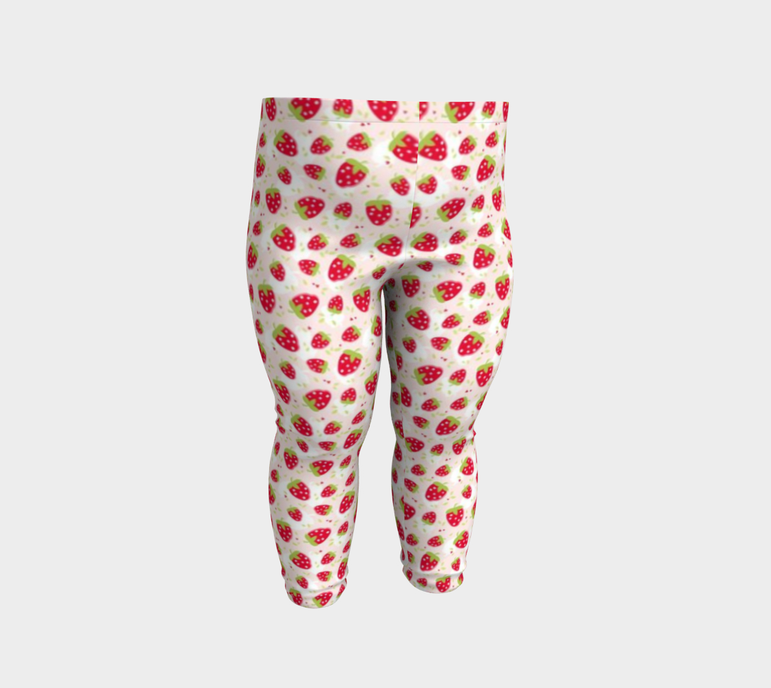 Strawberry Shortcake. Strawberry Toddler Leggings.