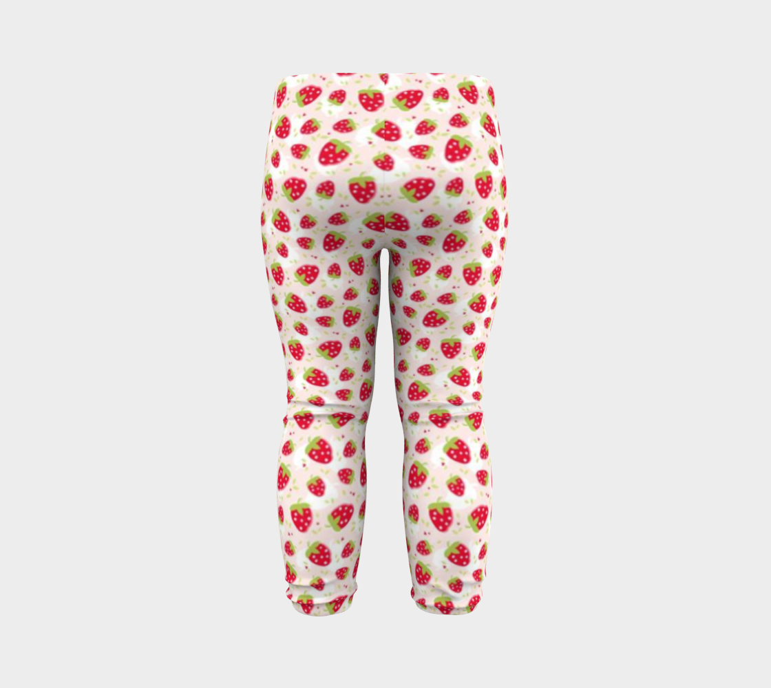 Strawberry Shortcake. Strawberry Toddler Leggings.