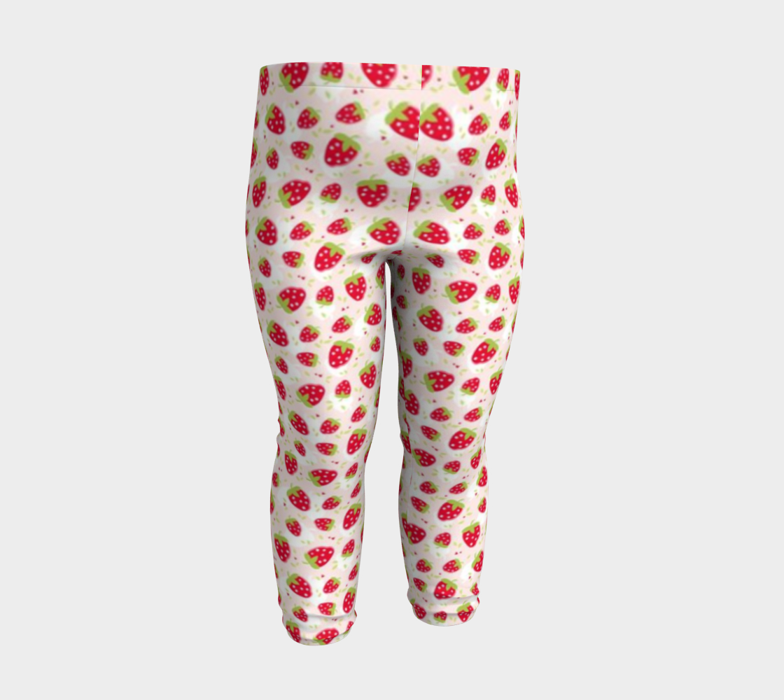 Strawberry Shortcake. Strawberry Toddler Leggings.