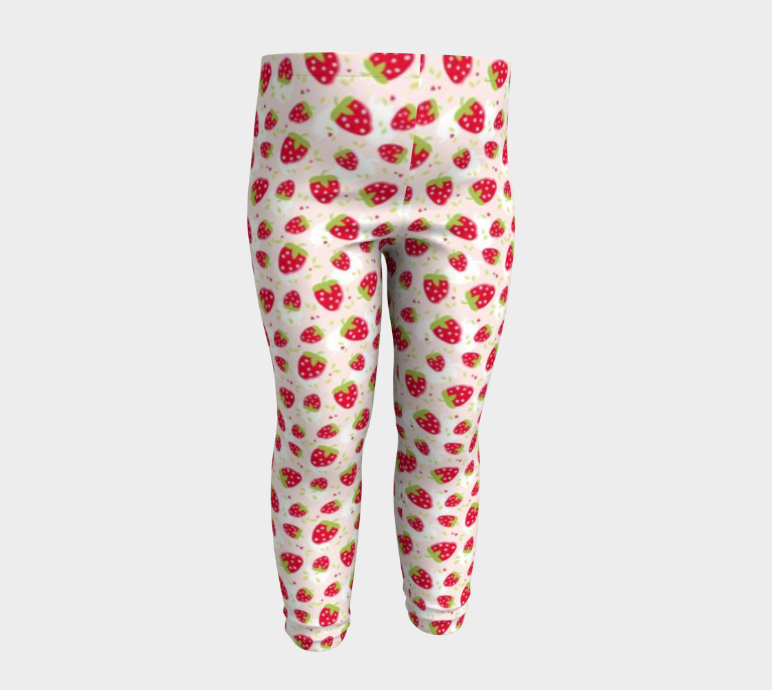 Strawberry Shortcake. Strawberry Toddler Leggings.