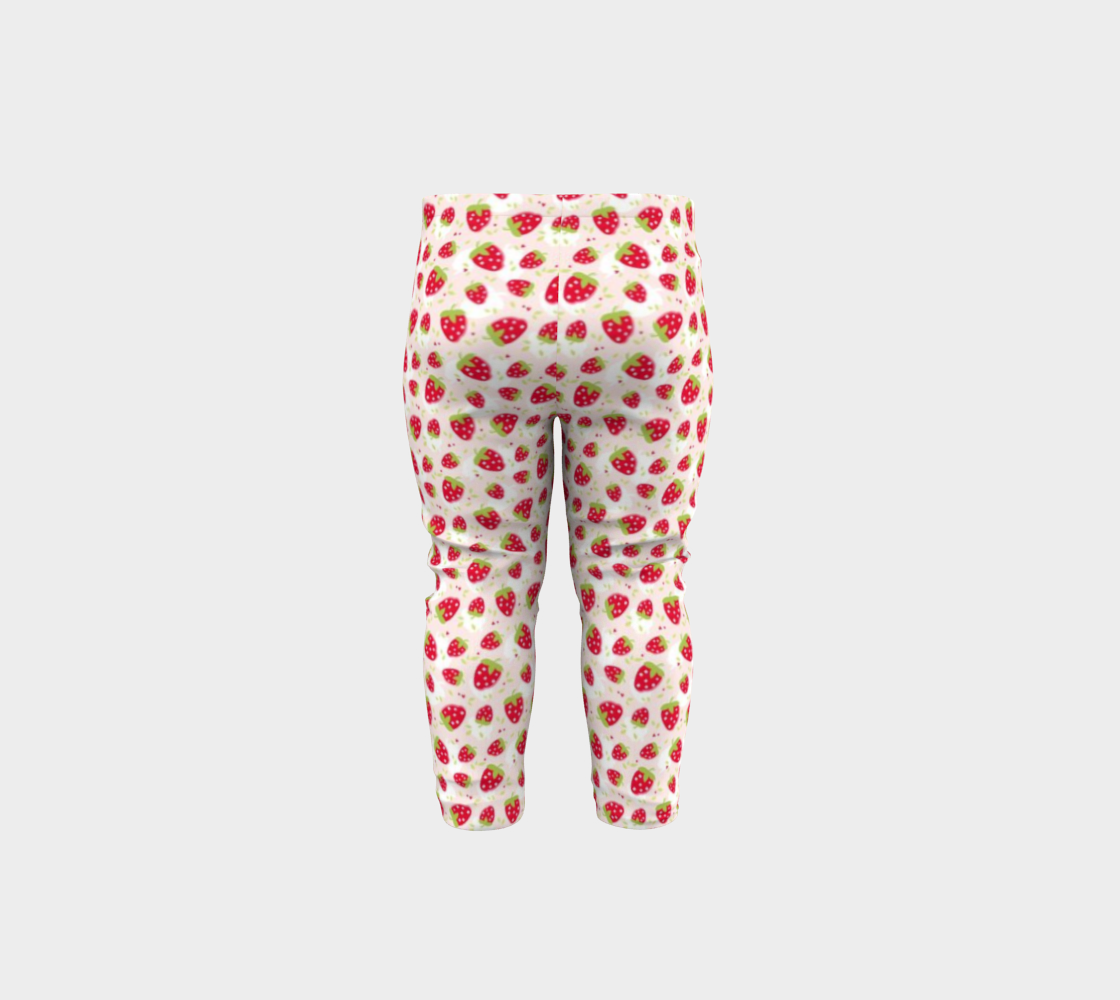 Strawberry Shortcake. Strawberry Toddler Leggings.