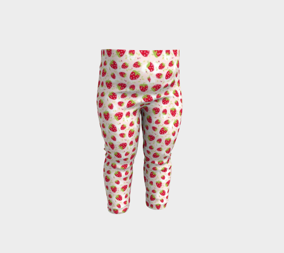 Strawberry Shortcake. Strawberry Toddler Leggings.